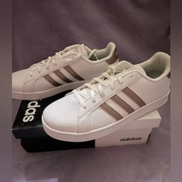 adidas gazelle silver green womens Adidas Grand Court 2.0 | Men's | White/Black/White